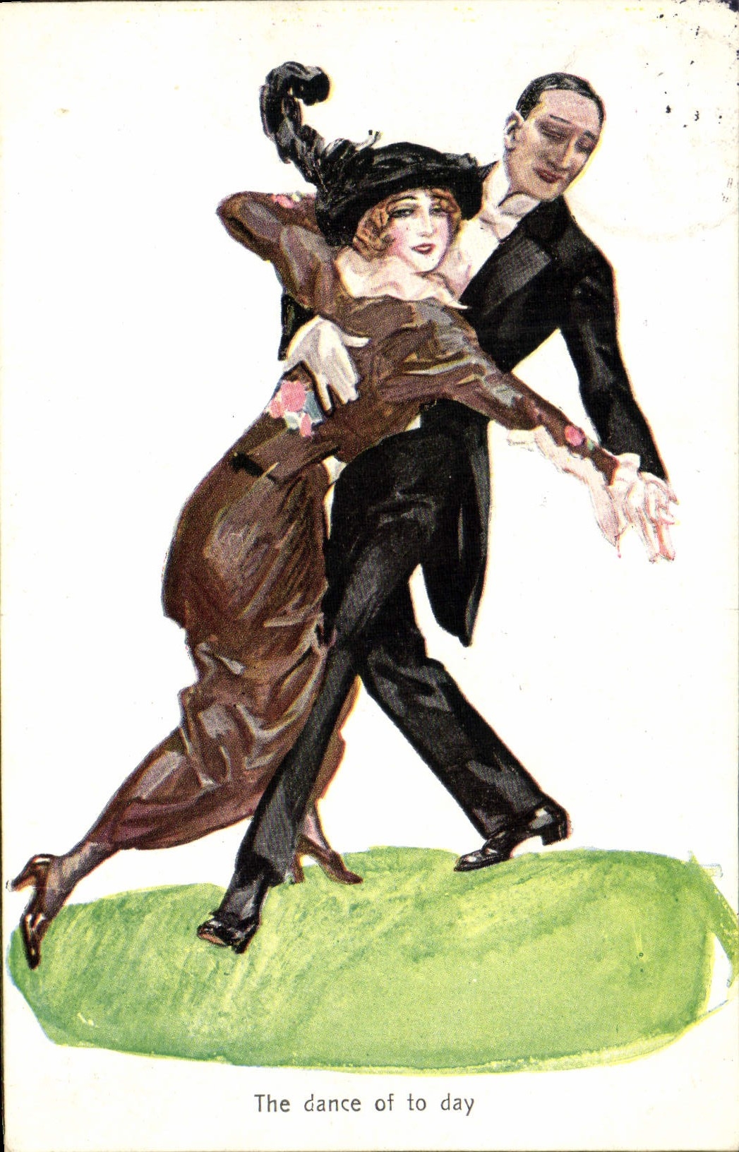 CPA Folklore The dance of the day