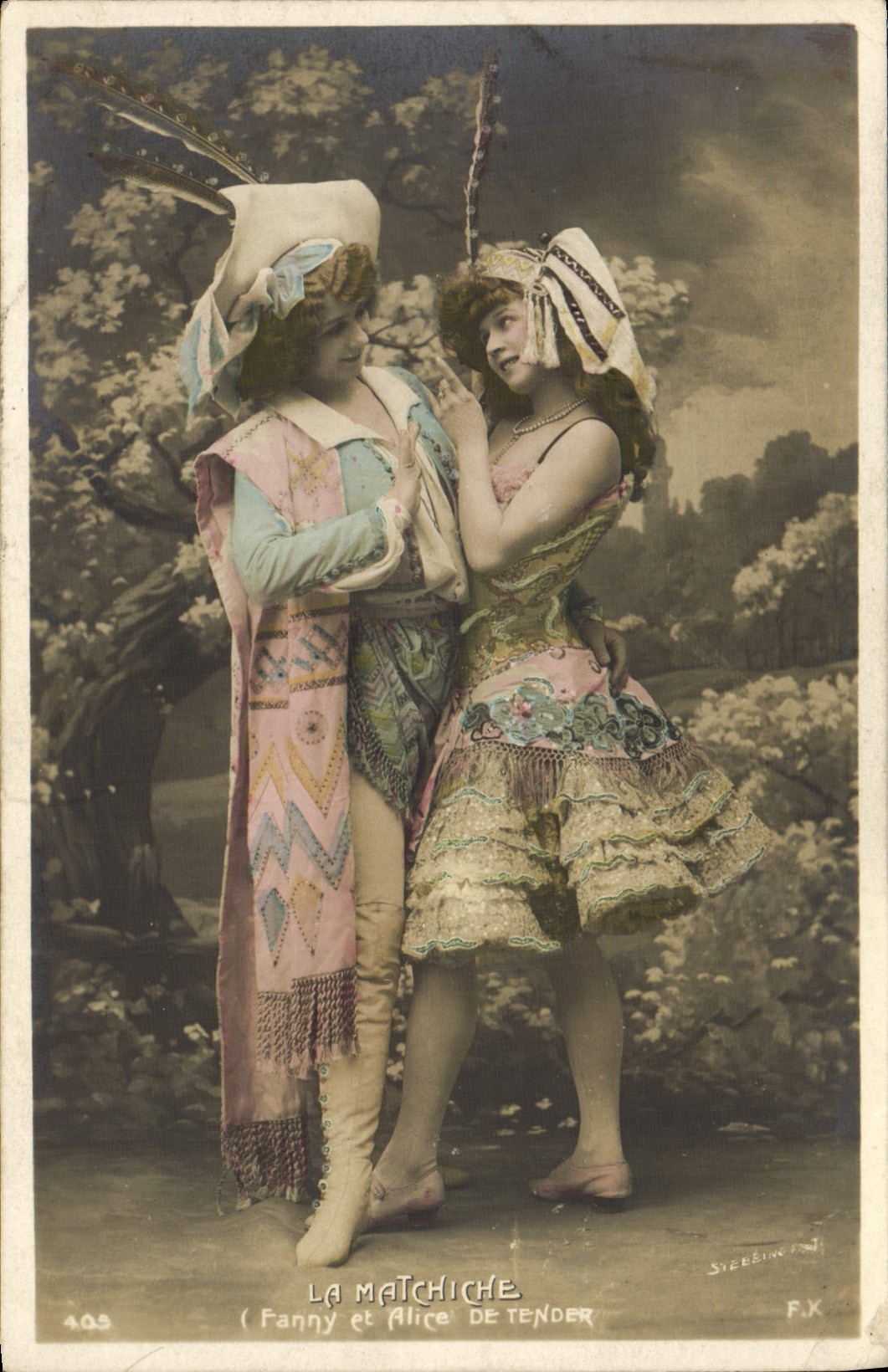 VINTAGE POSTCARD Fantasy Woman Matchiche