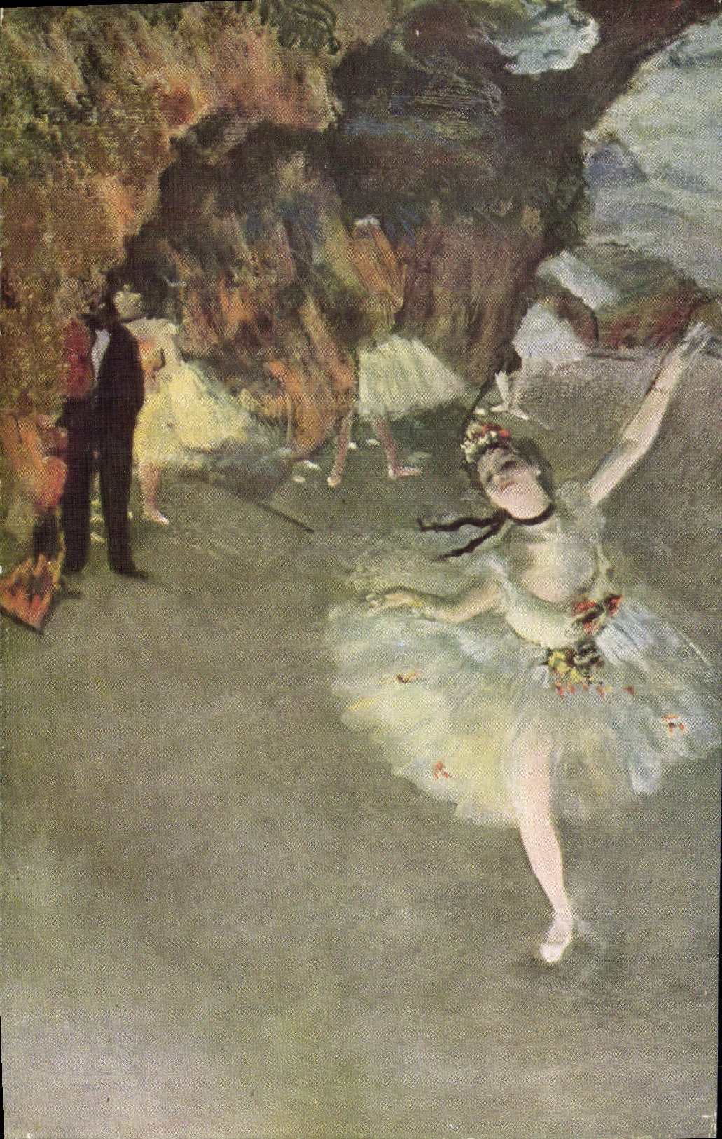 CPA Edgar Degas Danseuse sur la scene