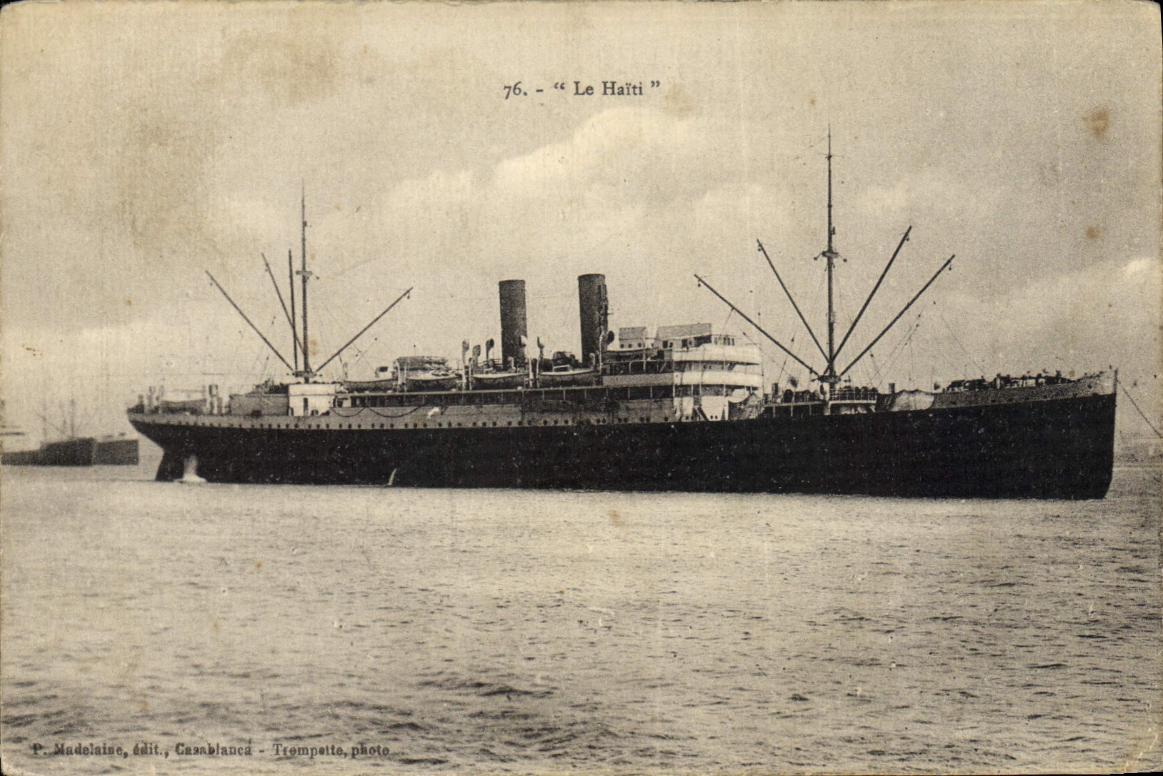 CPA Bateau Paquebot le Haiti 