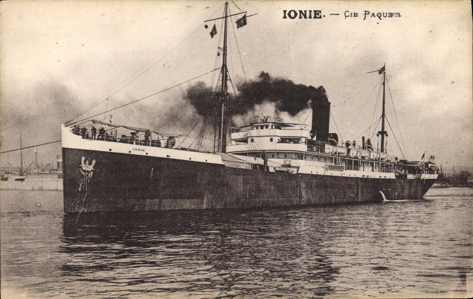 CPA Bateau Ionie Cie Paquet 