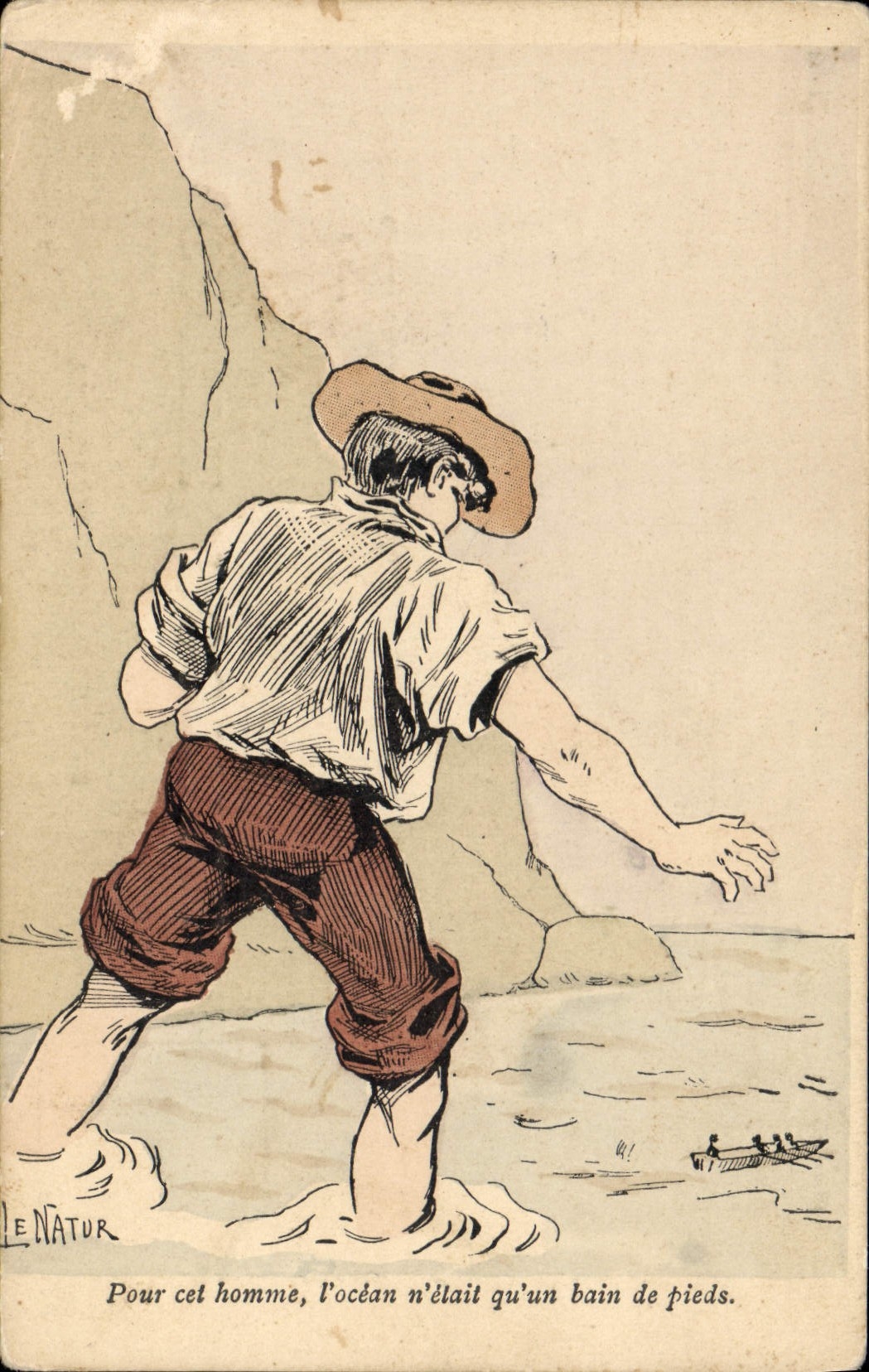 CPA Fantaisie Illustrateur Le Natur Geant