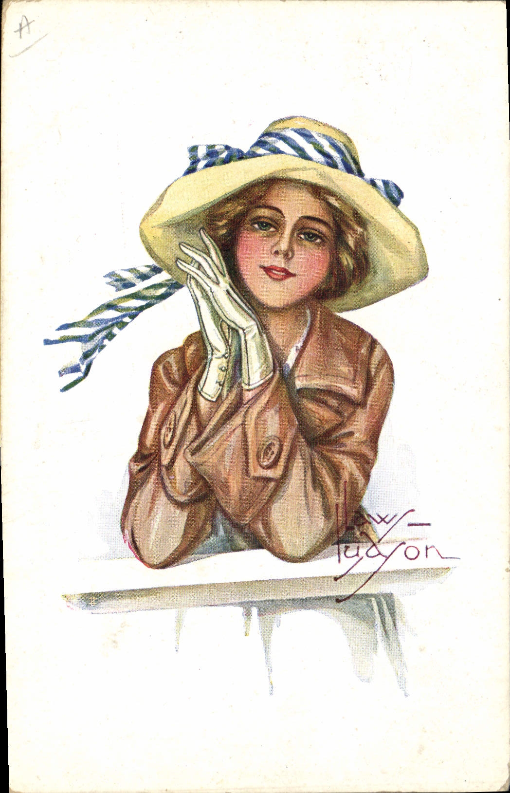 CPA Fantaisie Illustrateur Femme