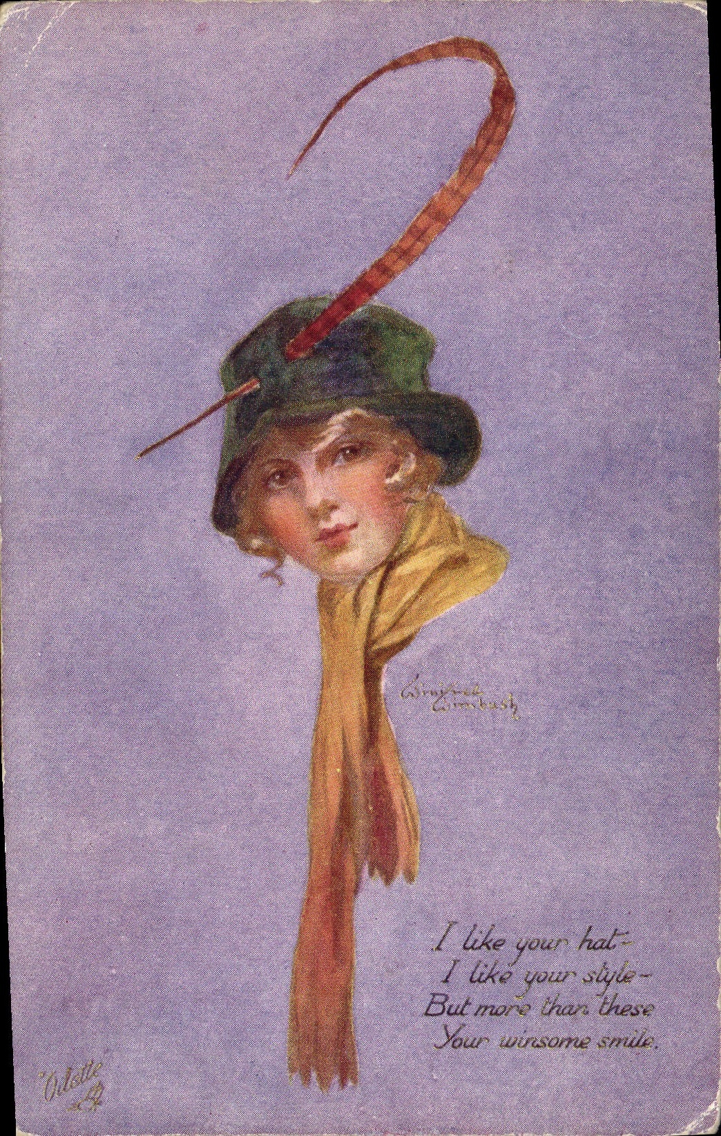 CPA Fantaisie Illustrateur Femme