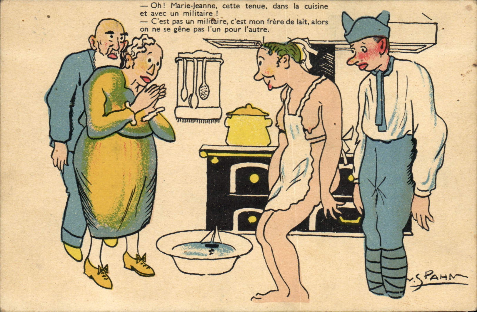 VINTAGE POSTCARD Militaria Spahn