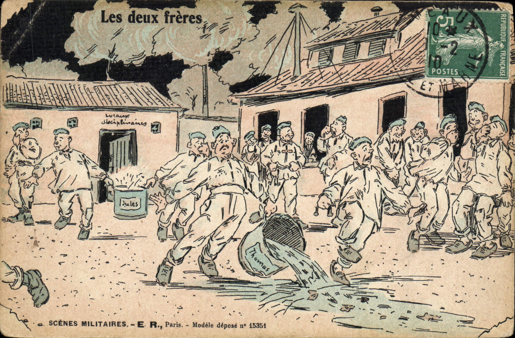 CPA Militaria Les deux freres