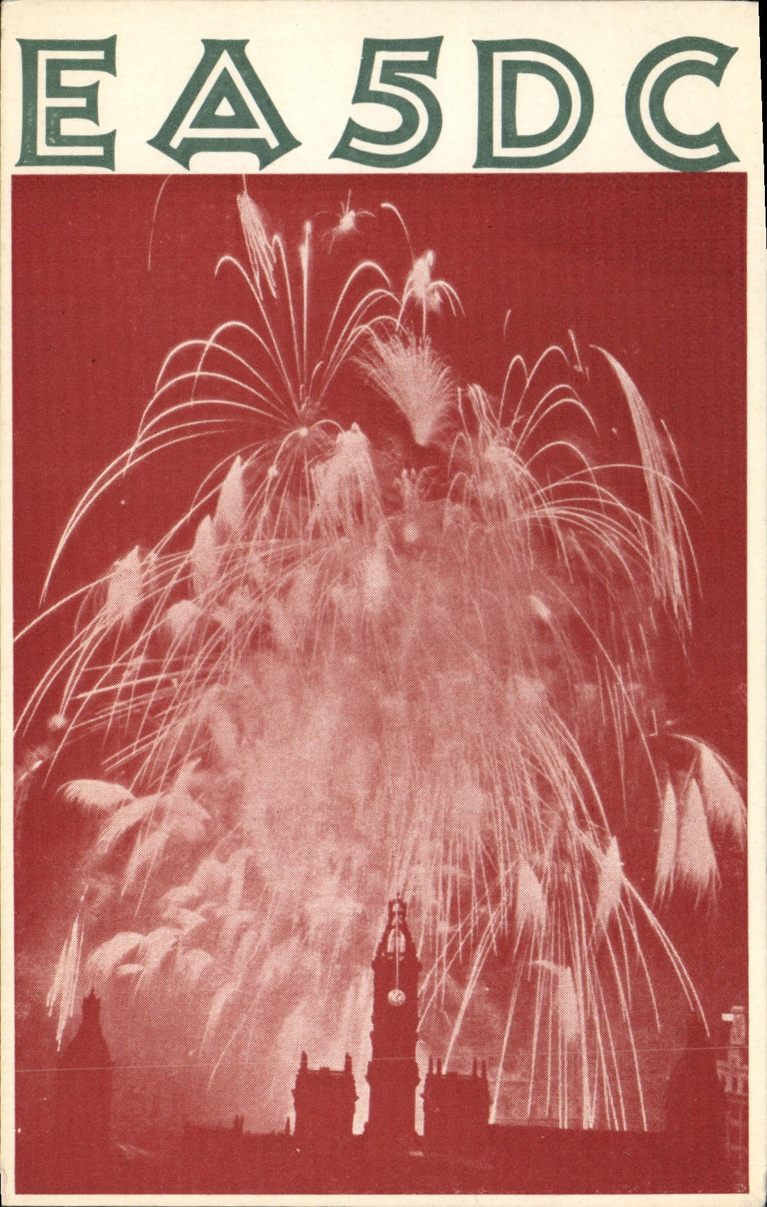 EADC Valencia de la telegrafía de la POSTAL de la VENDIMIA