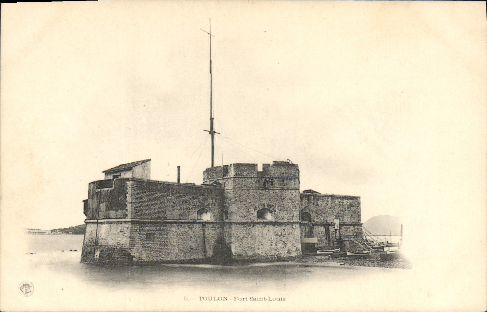 Telegrafía louis extremadamente santo de Toulon de la POSTAL de la VENDIMIA