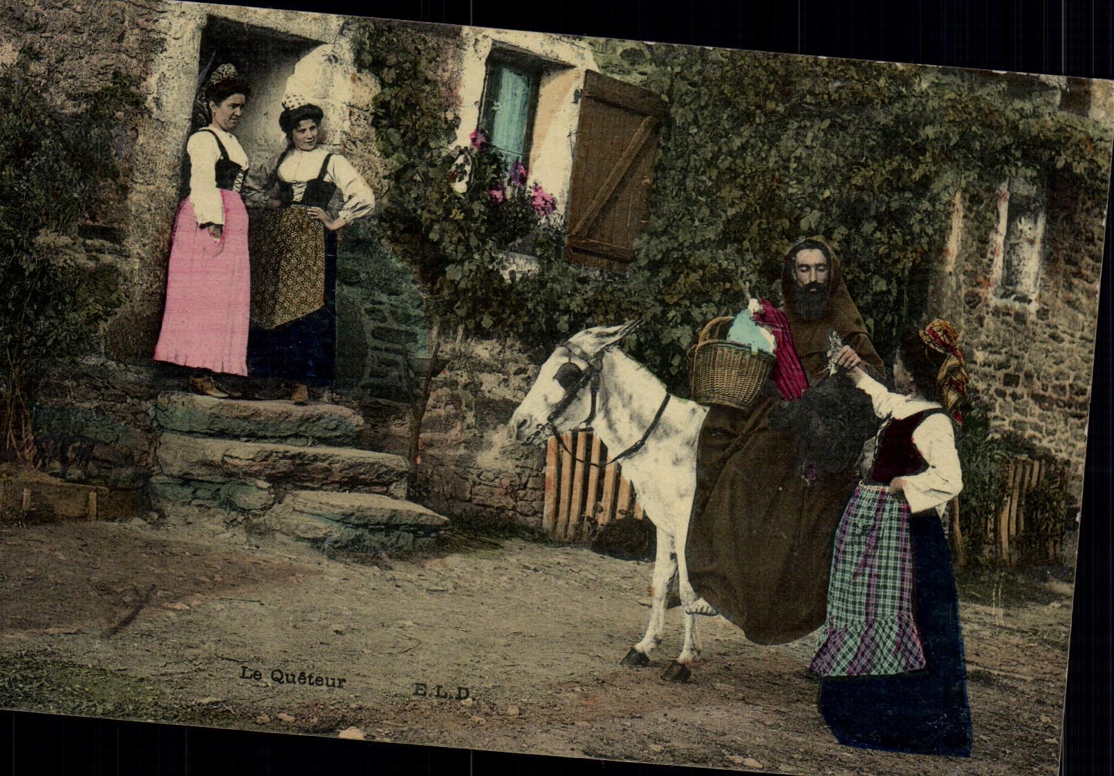 CPA Folklore Le queteur mendian