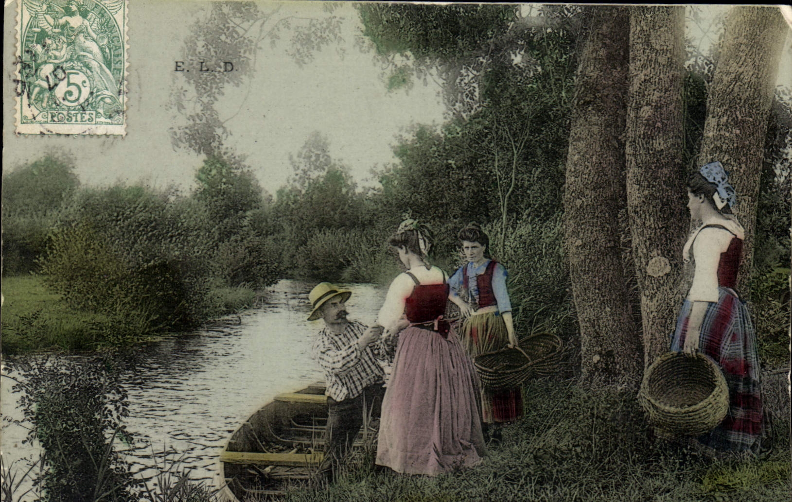 CPA Folklore Passeur 