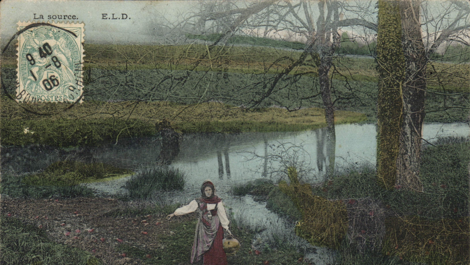 CPA Folklore La source