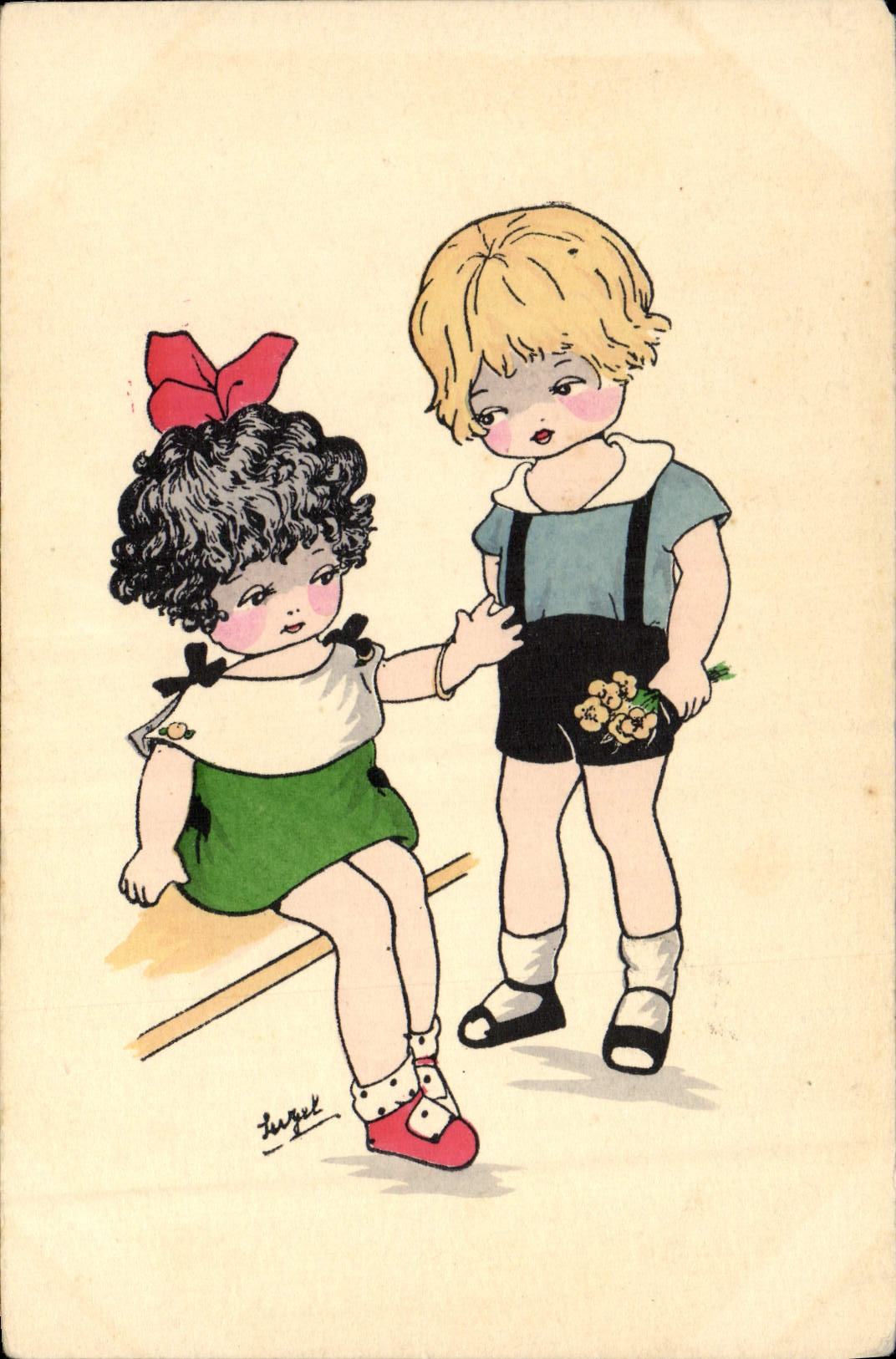 CPA Fantaisie Illustrateur Enfants