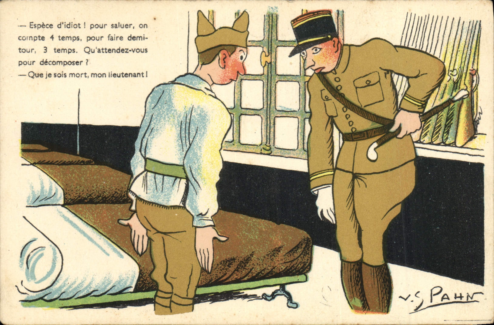 CPA Fantaisie Militaria Spahn 