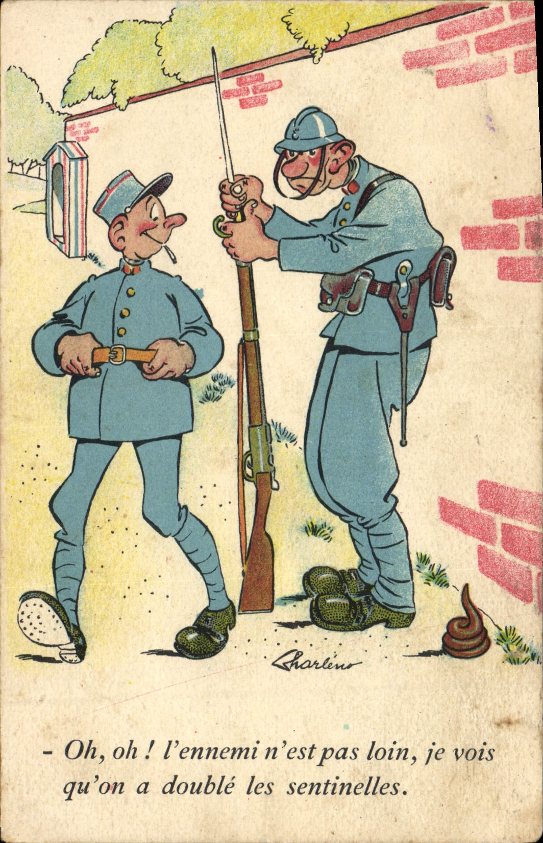CPA Fantaisie Militaria 