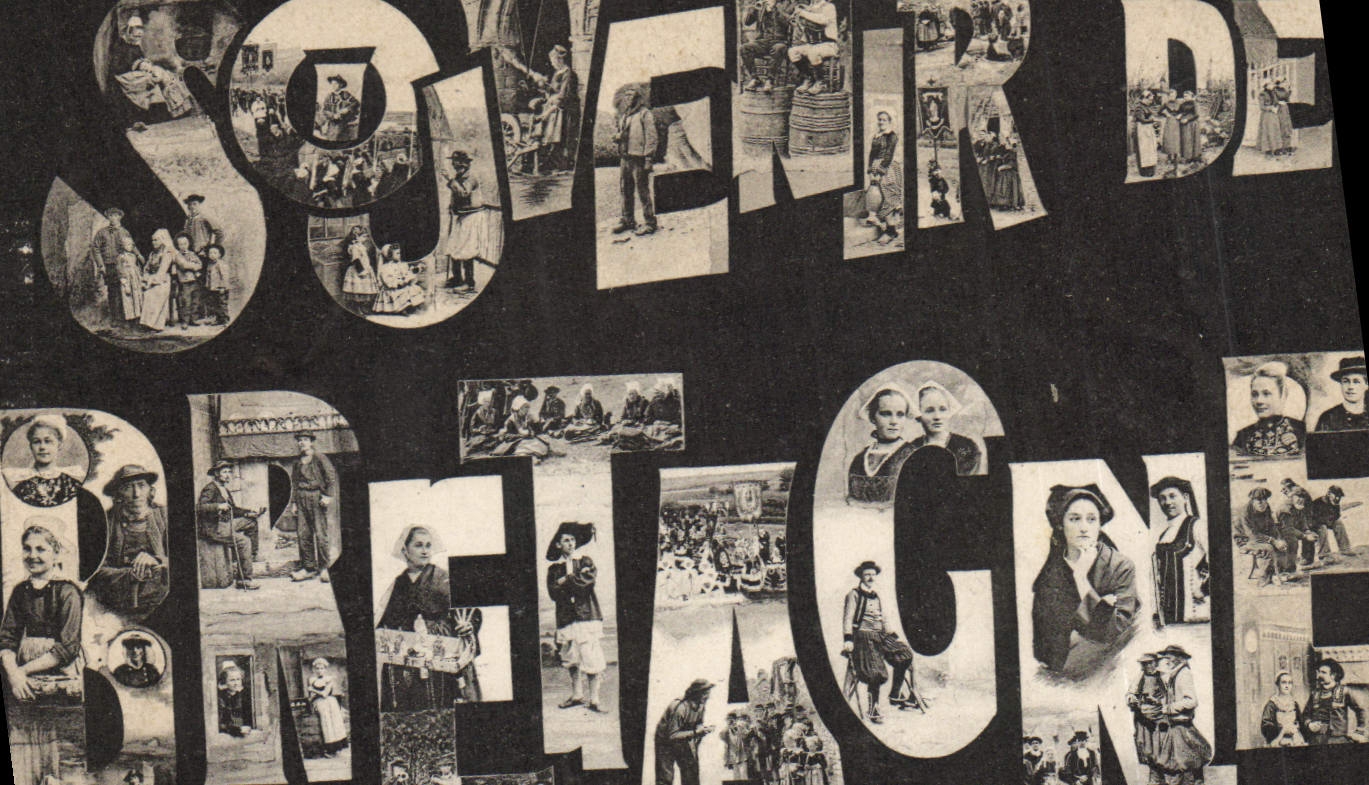 CPA Folklore Souvenir de Bretagne 