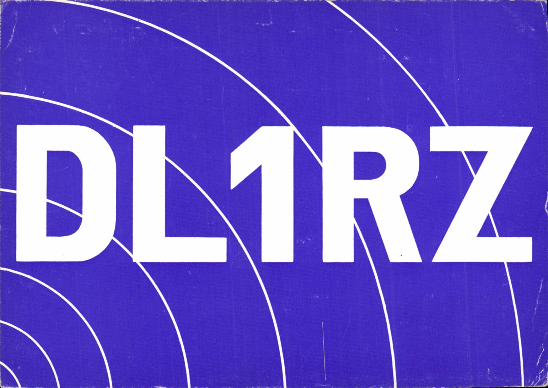 VINTAGE POSTCARD Telegraphy DL1RZ Wolfgang Strauch Bremen Robert Bunsen Strasse