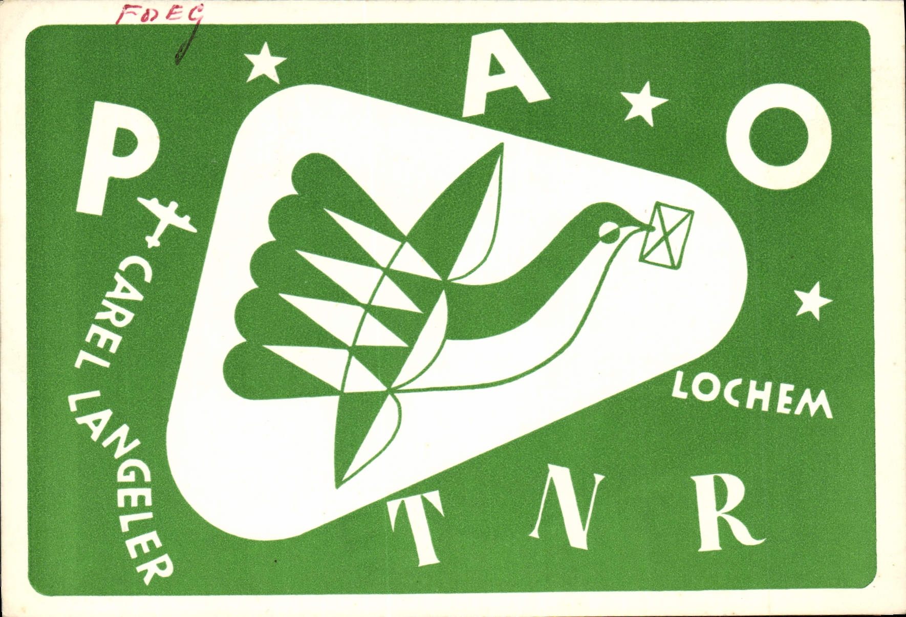 CPA Telegraphie PAOTNR Carl Langeler Lochem Pays Bas Colombe
