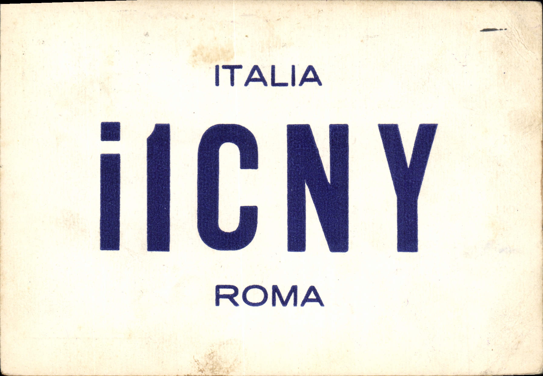 VINTAGE POSTCARD Telegraphy I1CNY Roma Italia