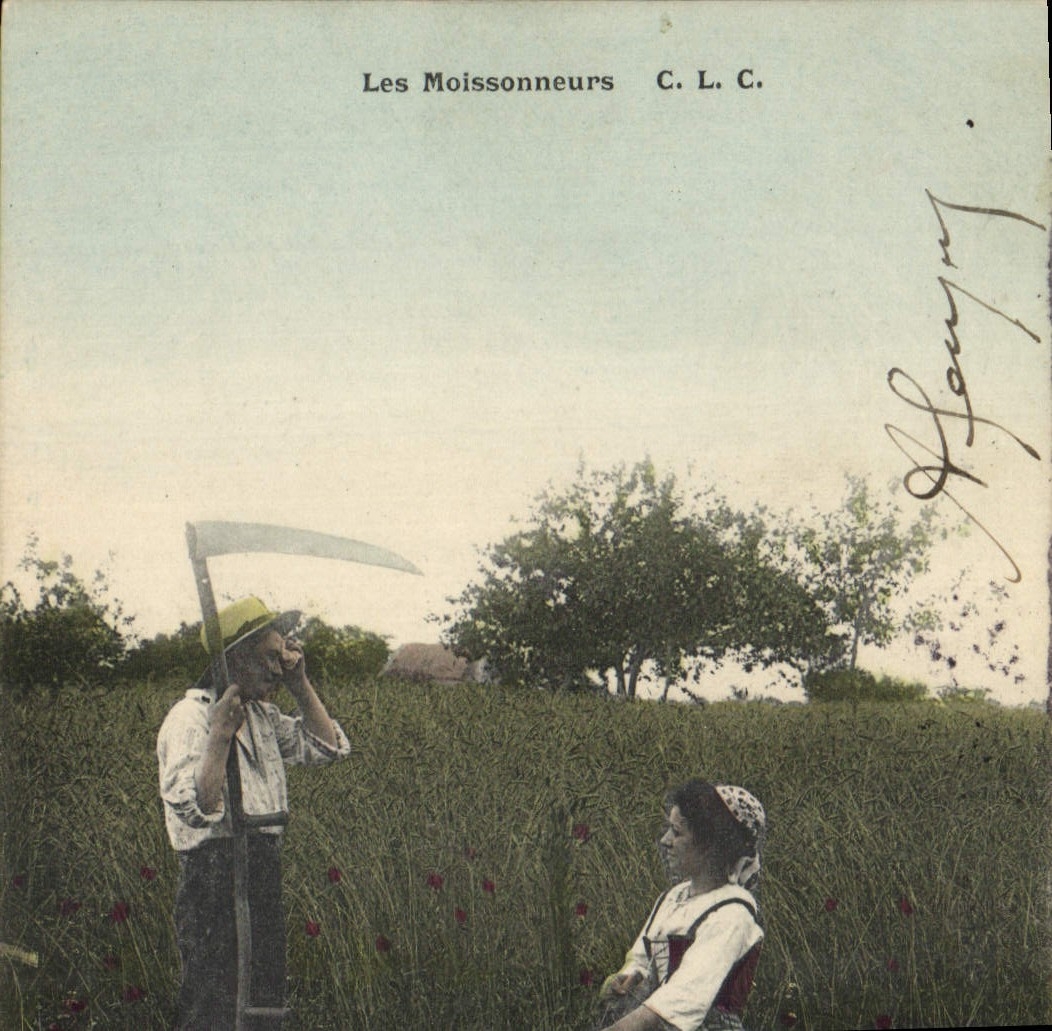 CPA Folklore Les moissonneurs 