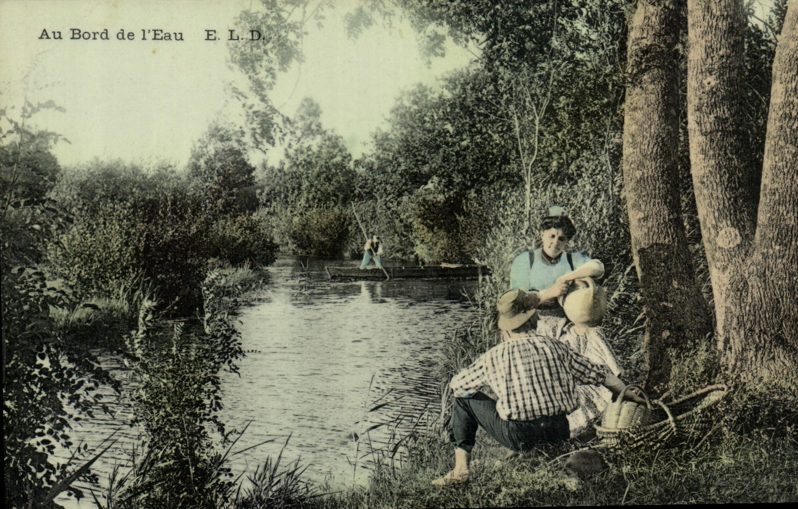 CPA Folklore Au bord de l'eau