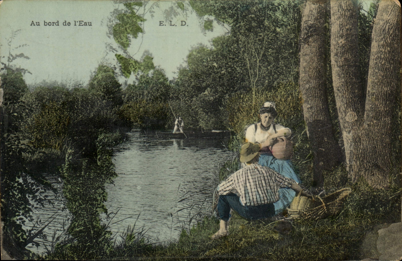 CPA Folklore Au bord de l'eau