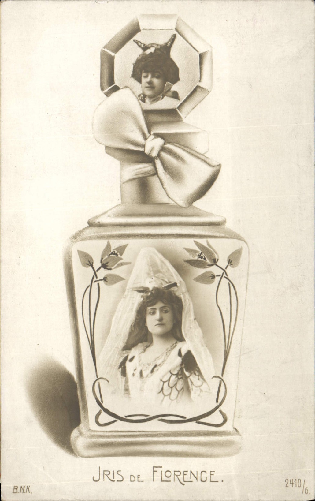 VINTAGE POSTCARD Fantasy Jris Woman of Florence