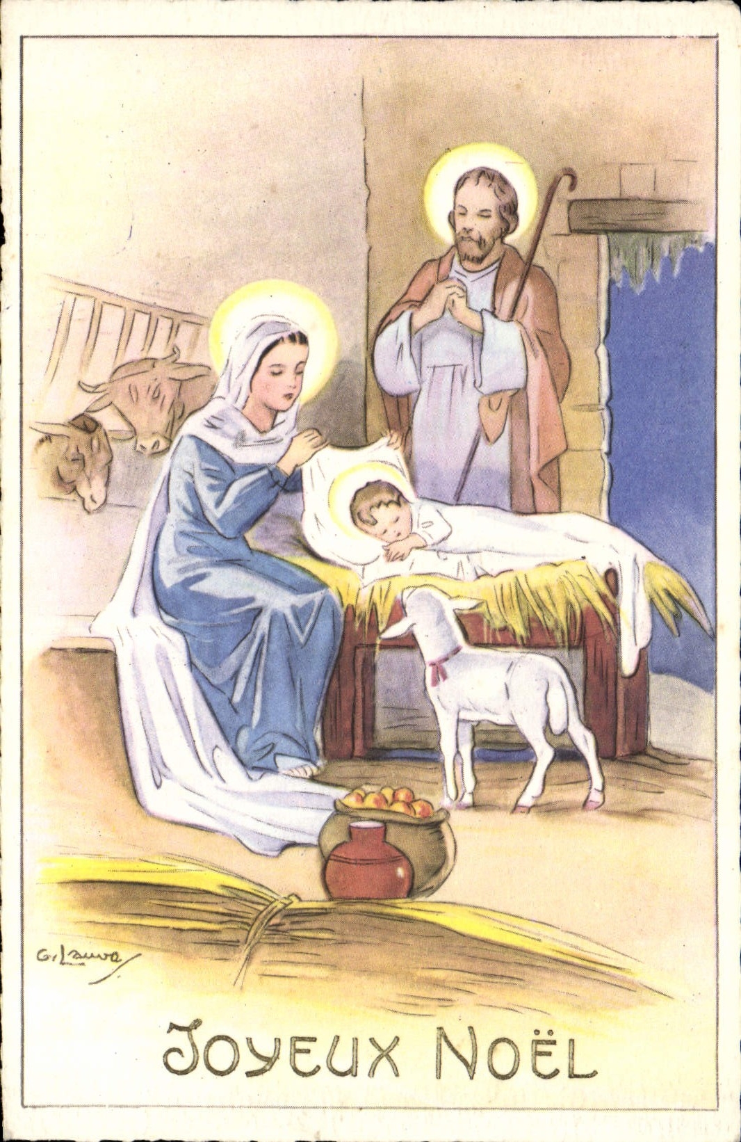 CPA Fantaisie Illustrateur Noel