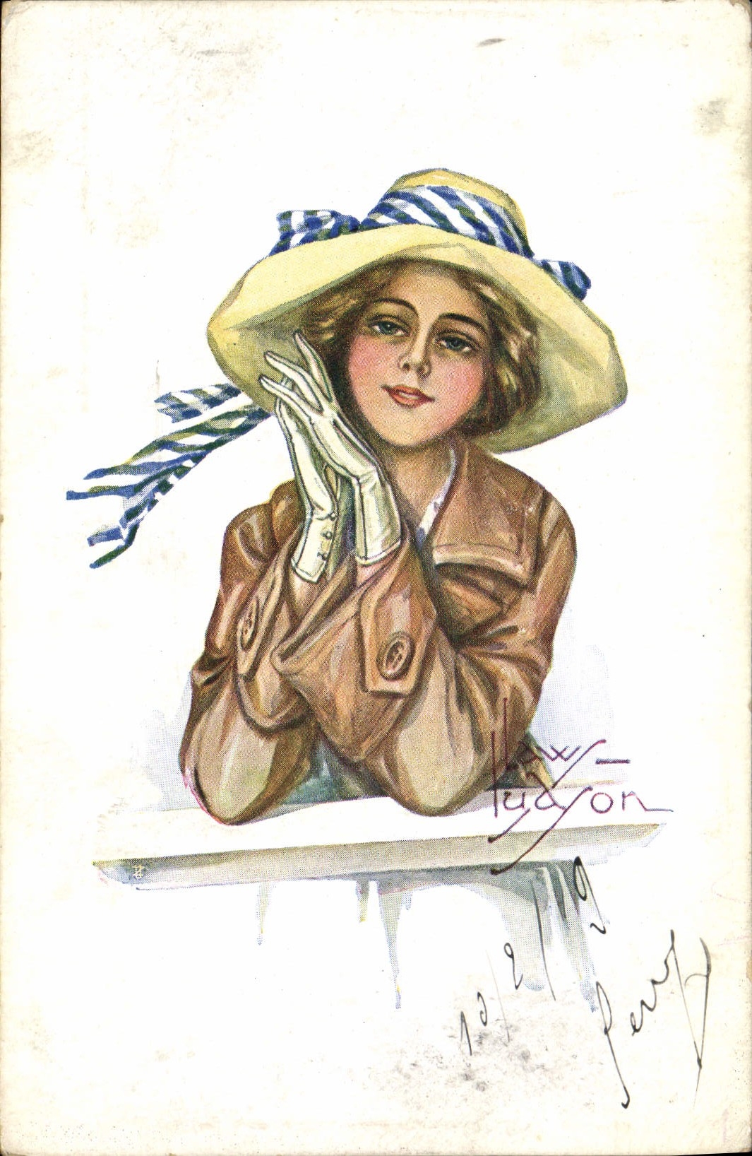 CPA Fantaisie Illustrateur Femme