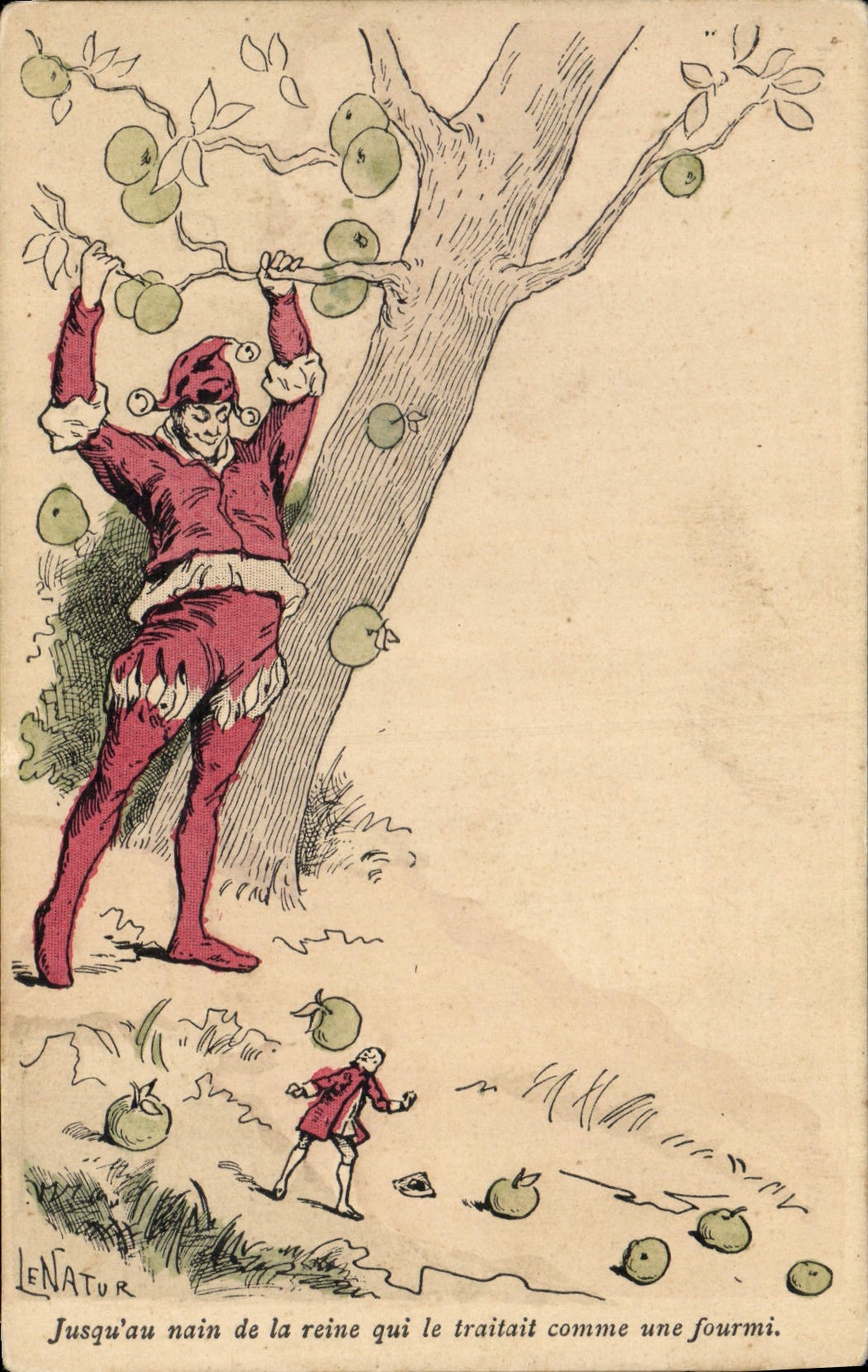 CPA Fantaisie Illustrateur Geant Lenatur