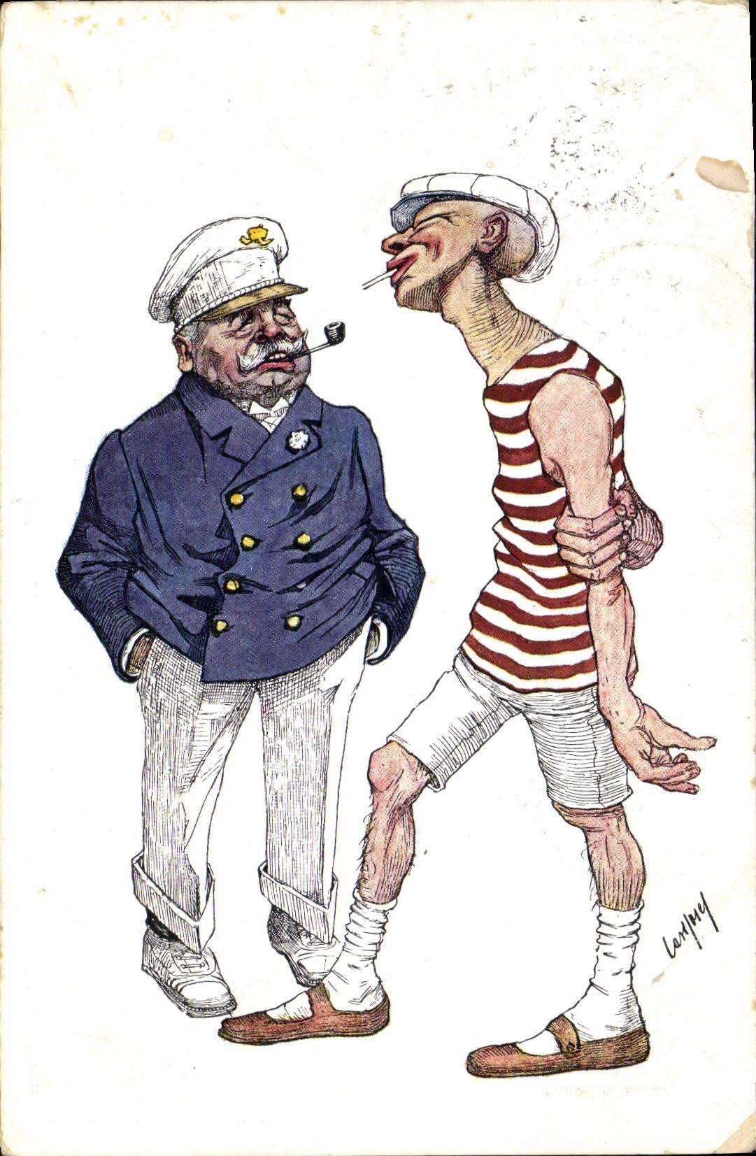 CPA Fantaisie Illustrateur Marin