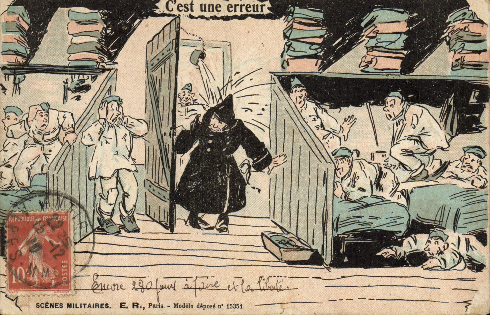 CPA Militaria C'est une erreur