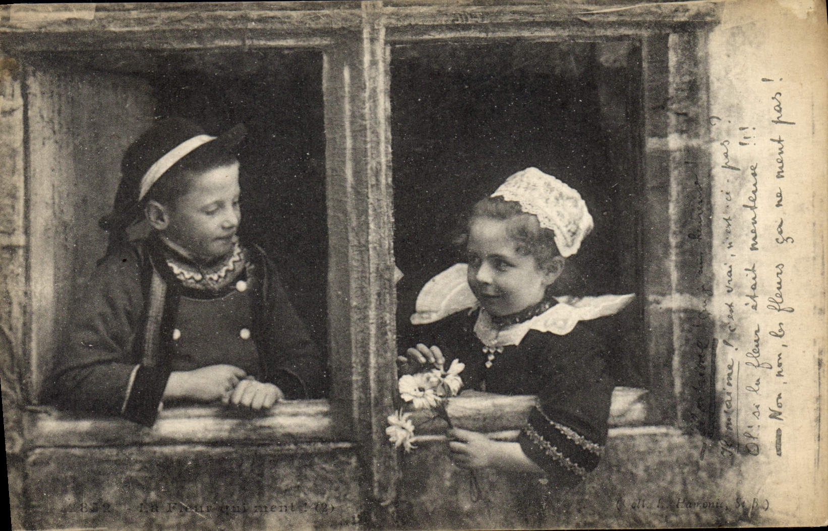 CPA Folklore Enfants 