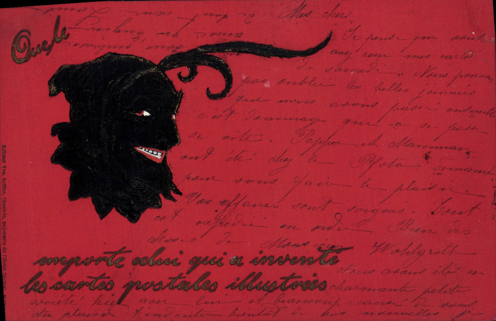VINTAGE POSTCARD Devil