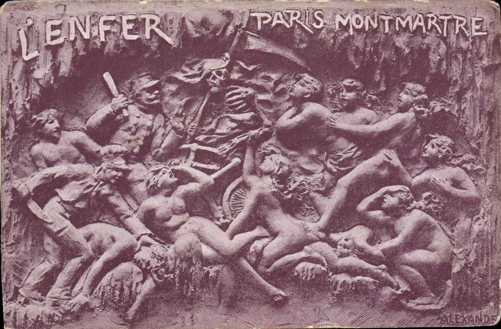 CPA L'enfer Paris Montmartre Diable