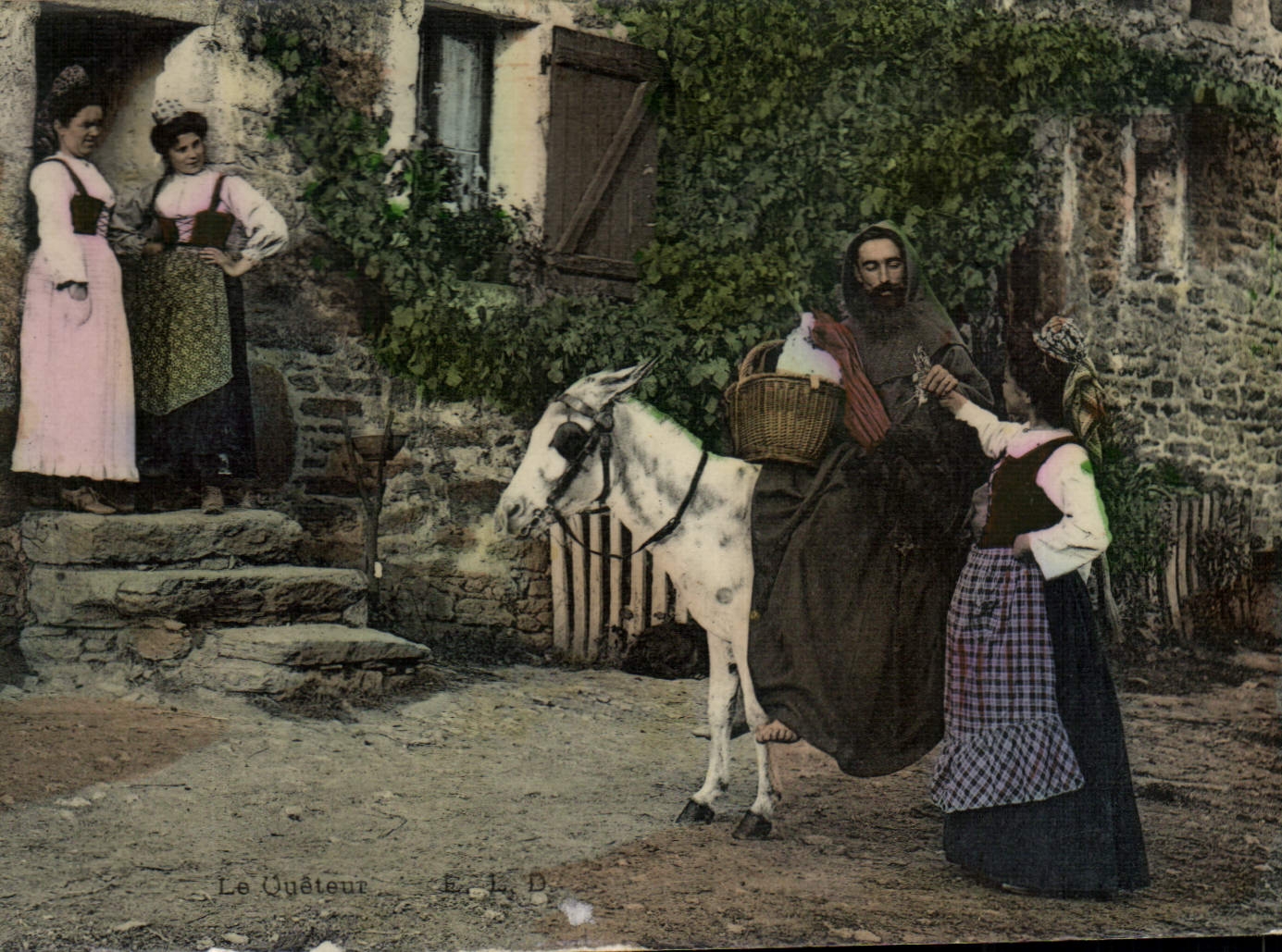 CPA Folklore Le queteur Mendiant 