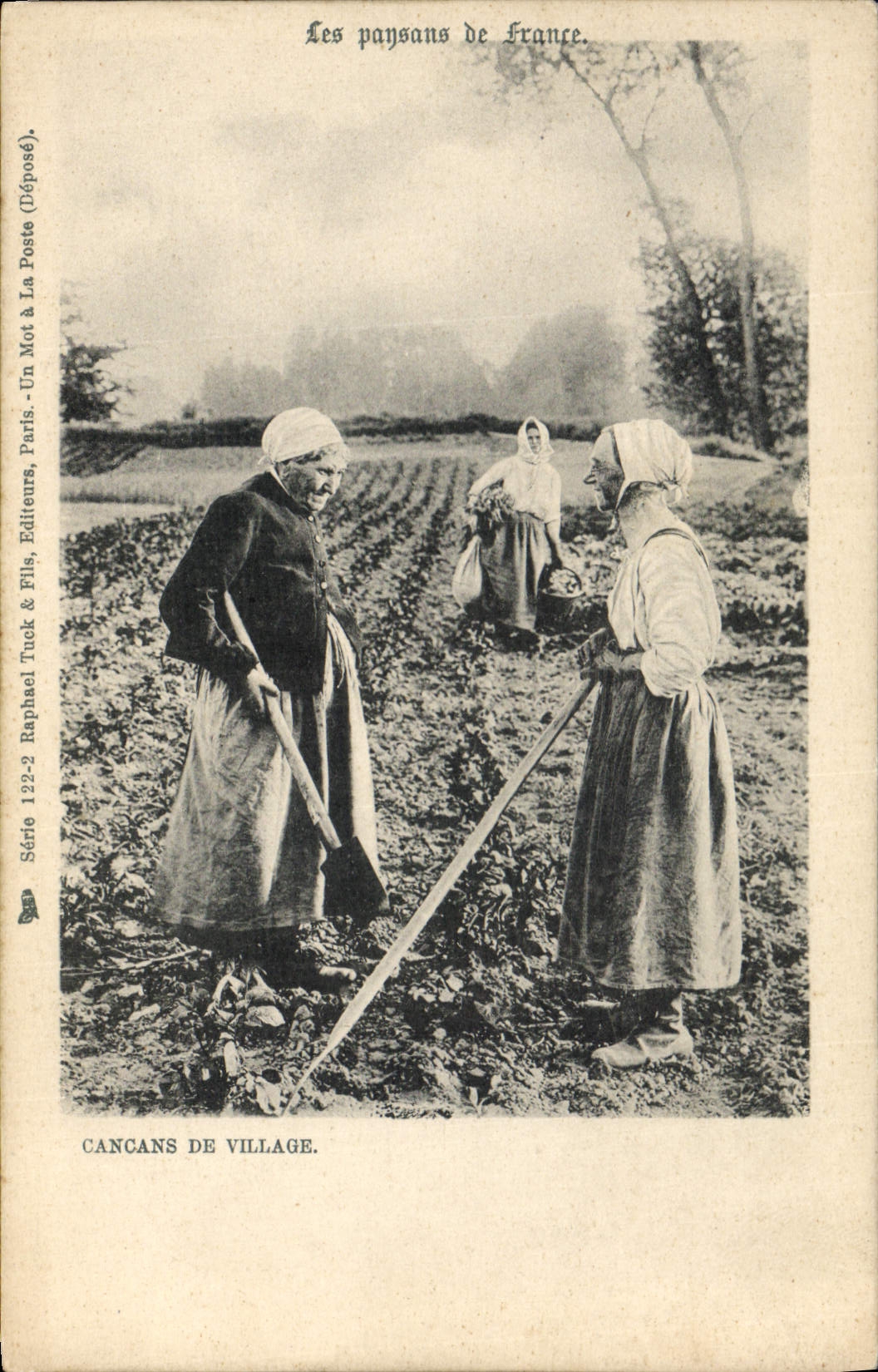 CPA Folklore Paysans Cancans de village 