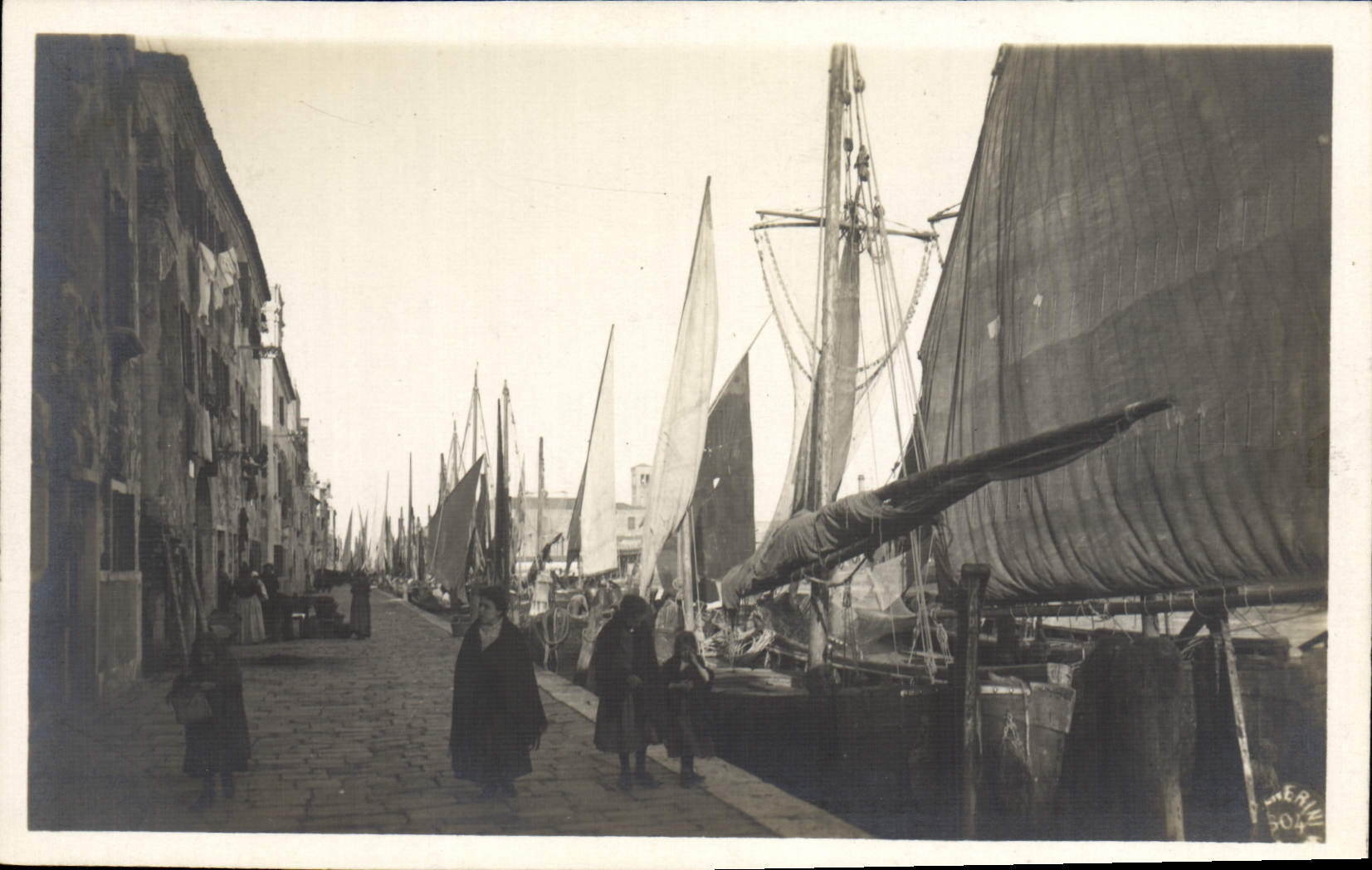 Real photo Bateau Fishes Italy Italia