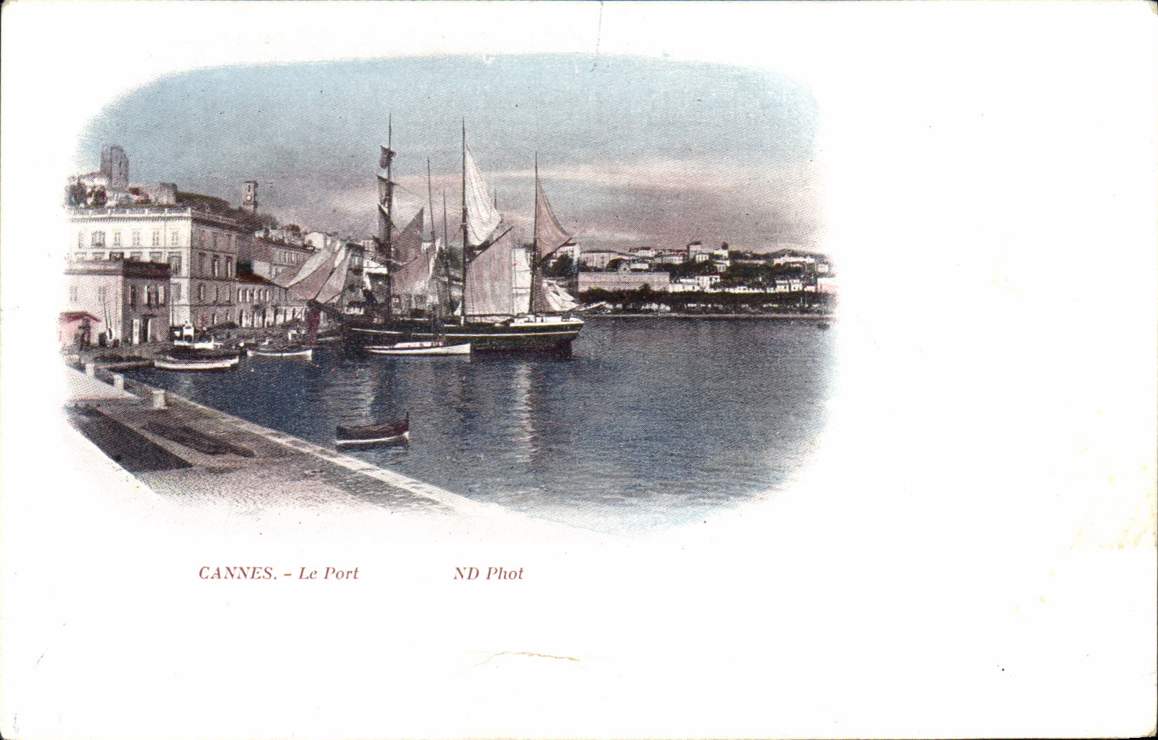 CPA Bateau Peche Cannes Voilier 