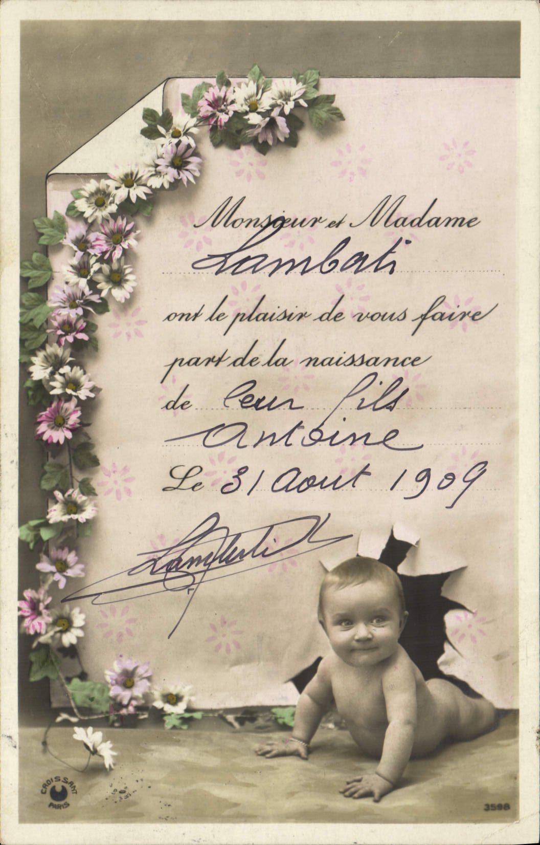 CPA Fantaisie Enfant Bebe