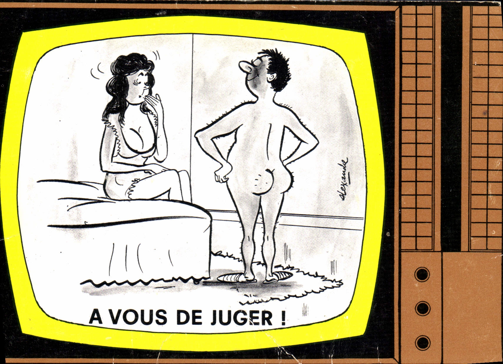 VINTAGE POSTCARD Humor has you to judge