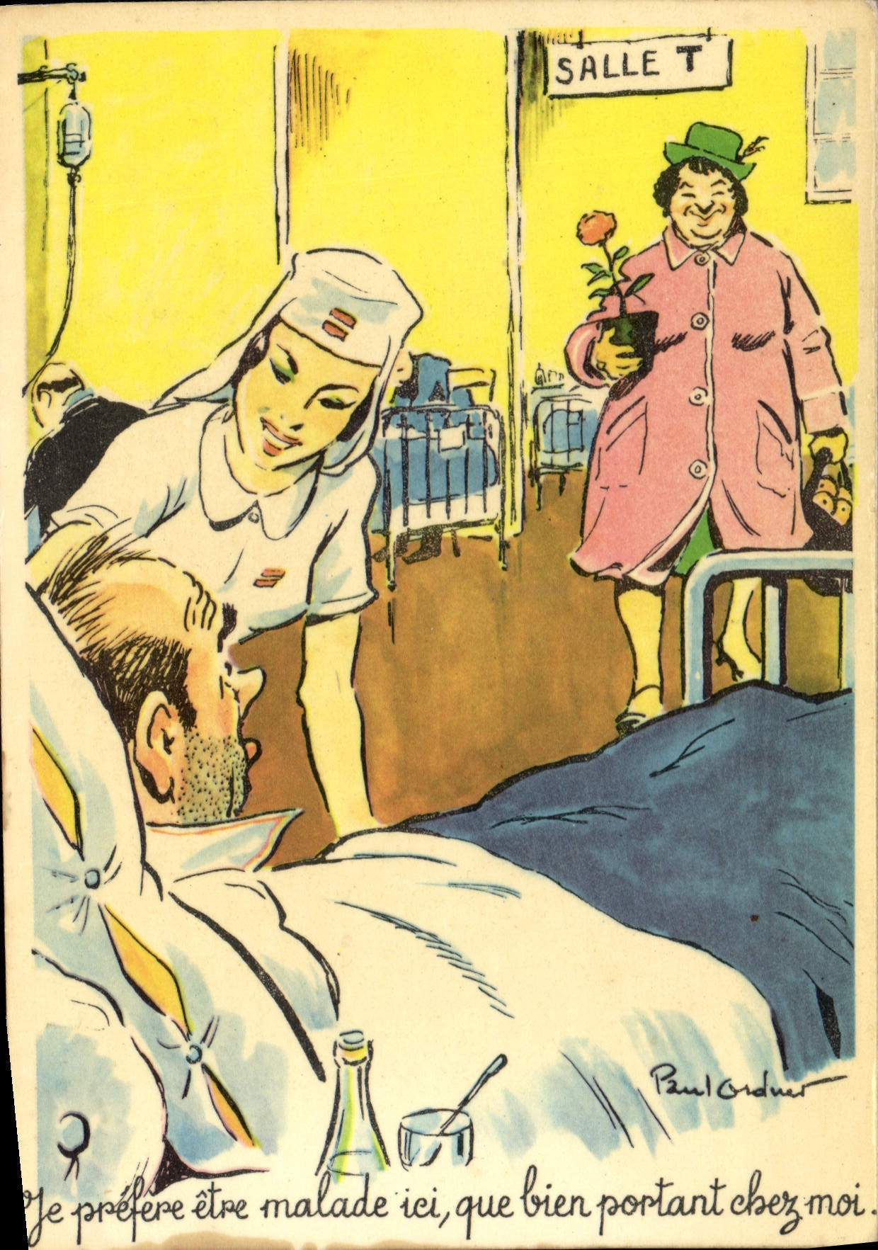 VINTAGE POSTCARD Humor Nurse