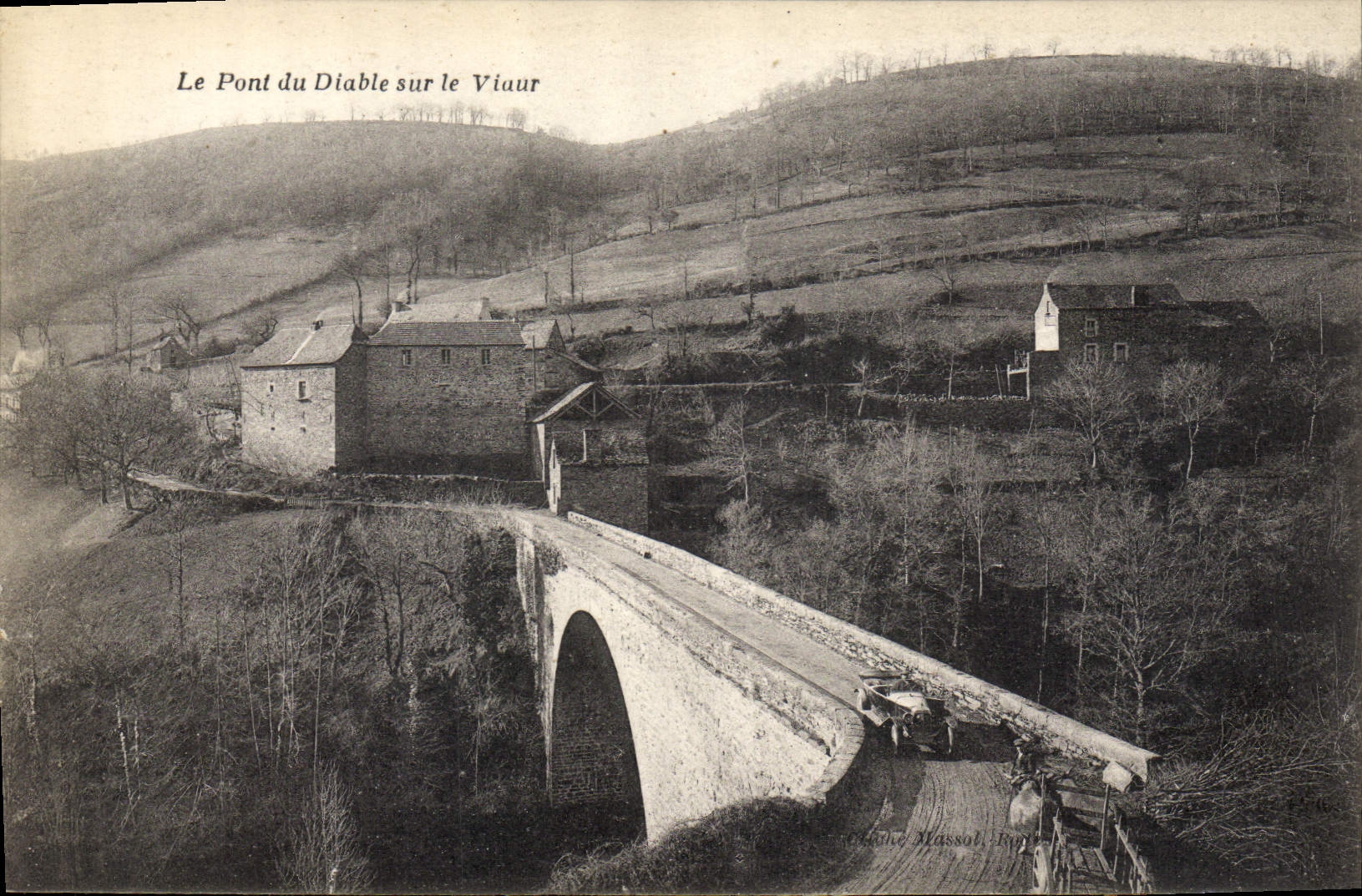 VINTAGE POSTCARD the bridge of the devil on Vaur
