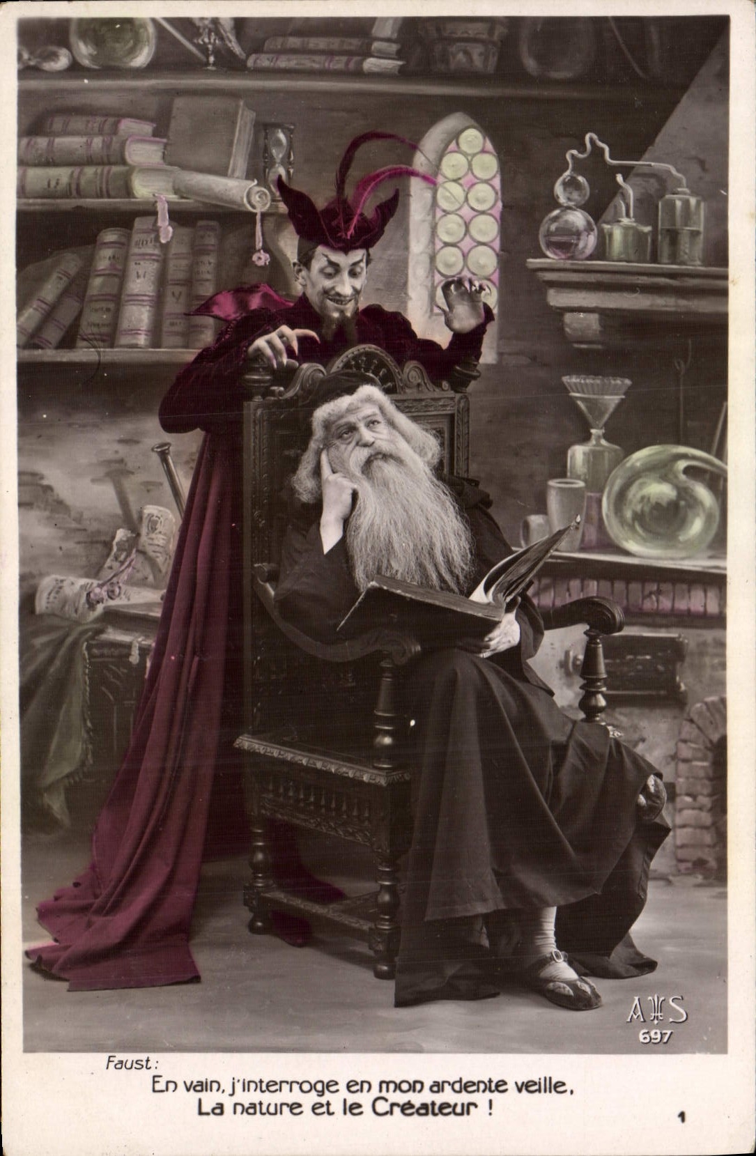 Diablo de Faust de la POSTAL de la VENDIMIA