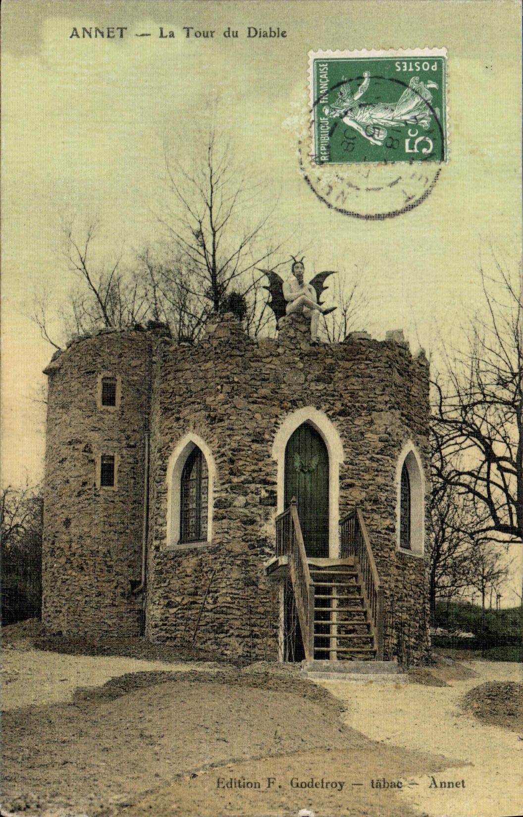 VINTAGE POSTCARD Annet the Tower of the devil