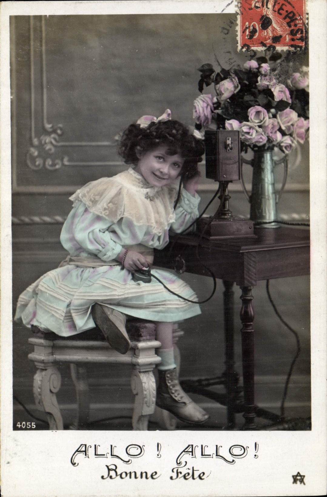 CPA Telephone Fantaisie Enfant