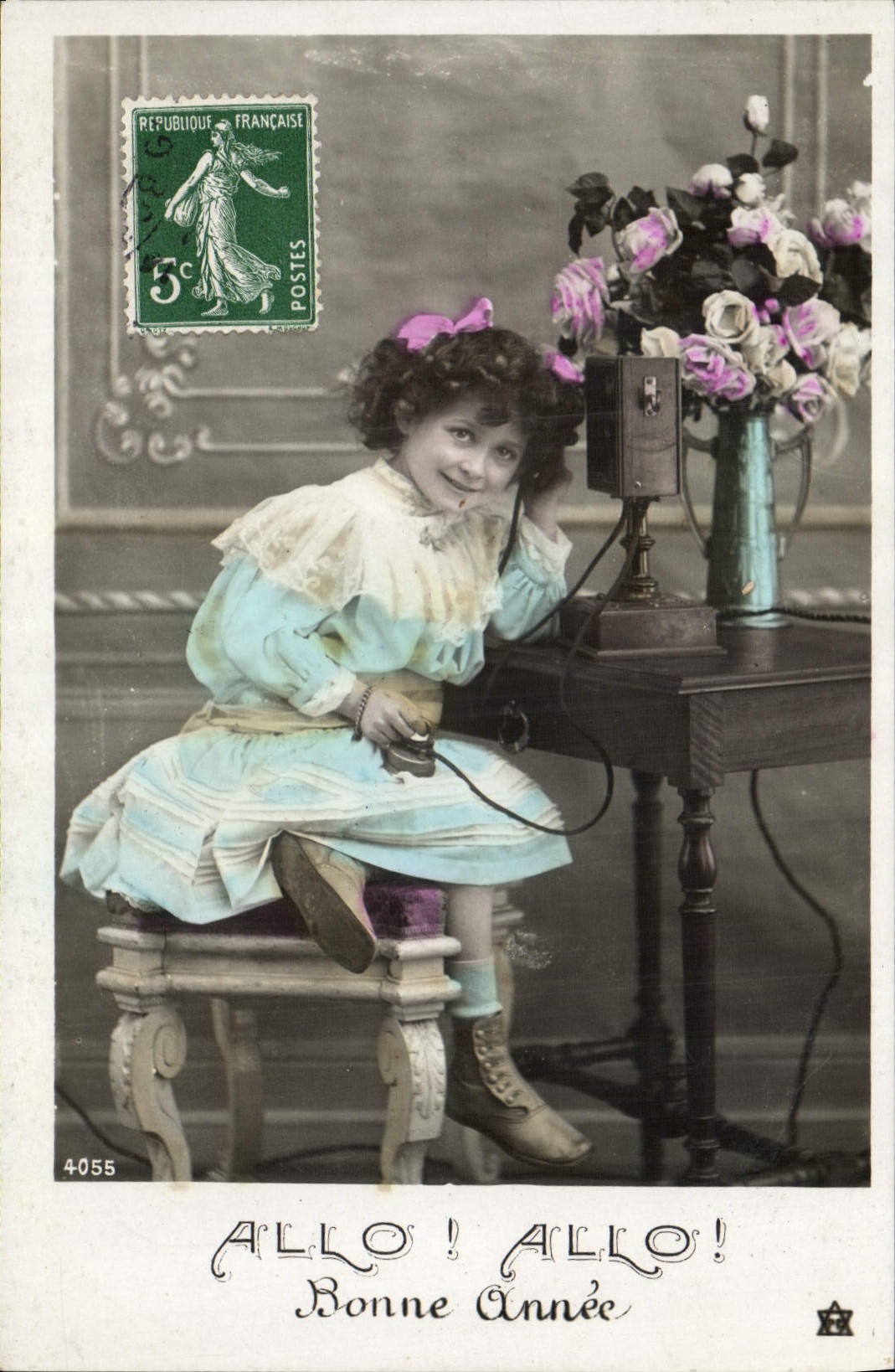 CPA Telephone Fantaisie Enfant