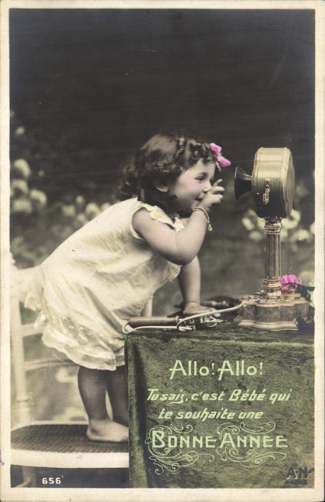 CPA Telephone Fantaisie Enfant
