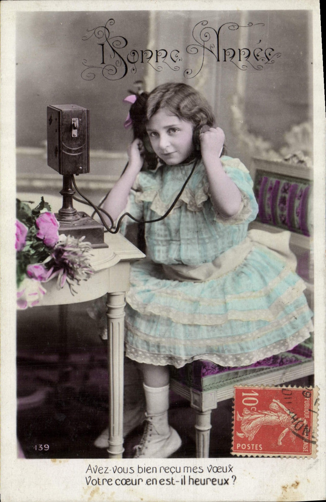 CPA Telephone Fantaisie Enfant