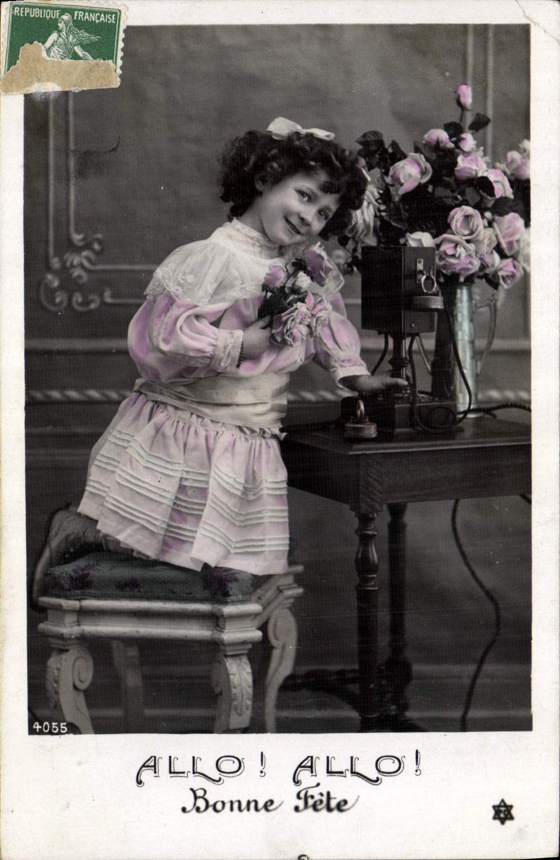 CPA Telephone Fantaisie Enfant