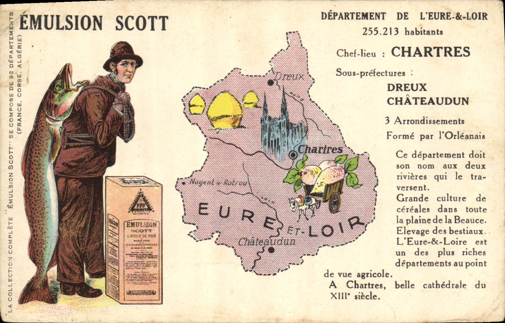 CPA Correze Emulsion Scott Eure et Loir Chartres Poisson